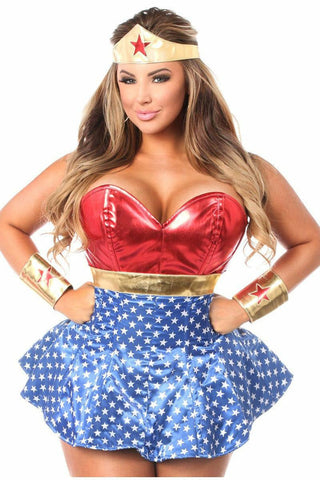 Lavish 3 PC Superhero Corset Dress Costume - Daisy Corsets