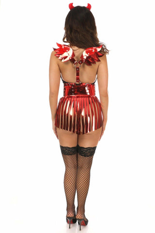 Lavish 4 PC Sexy Devil Costume - Daisy Corsets