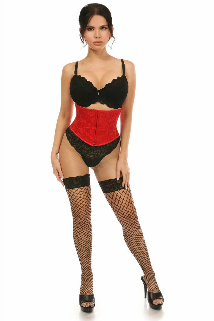 Lavish Red Lace Mini Cincher - Daisy Corsets