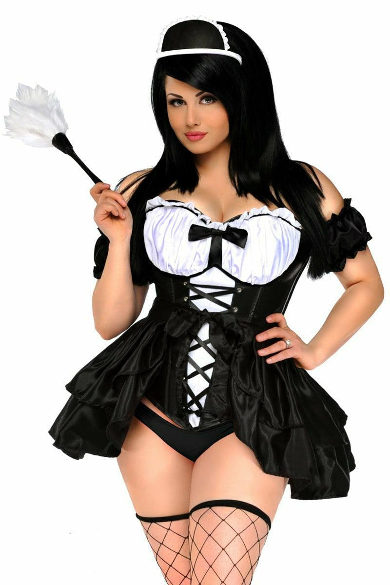 Top Drawer 4 PC French Maid Costume - Daisy Corsets