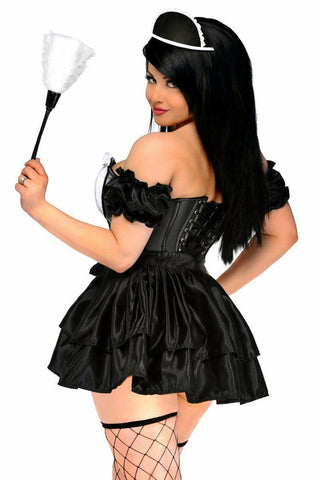 Top Drawer 4 PC French Maid Costume - Daisy Corsets