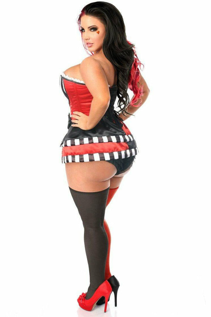 Top Drawer 3 PC Jokester Villian Corset Costume - Daisy Corsets